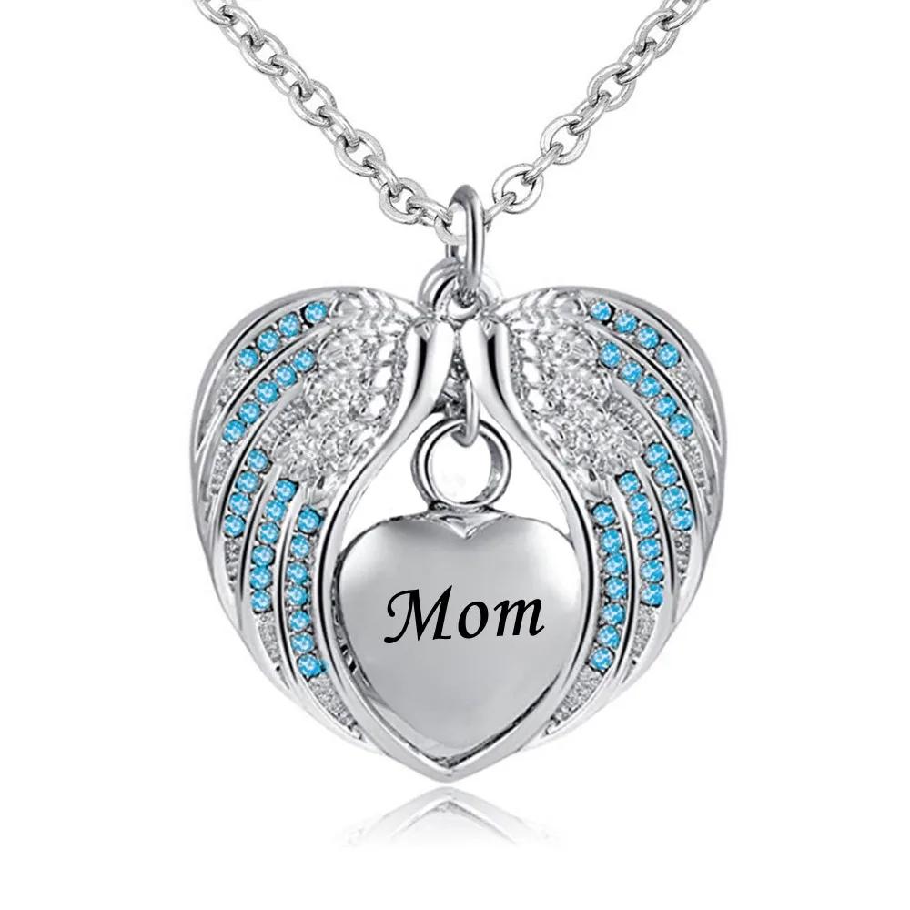  õ  urn ̿ ȭ  birthstone pendant holder heart memorial keepsake-mom